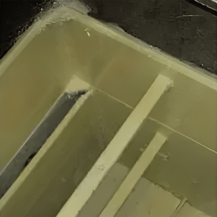 grease trap after repair