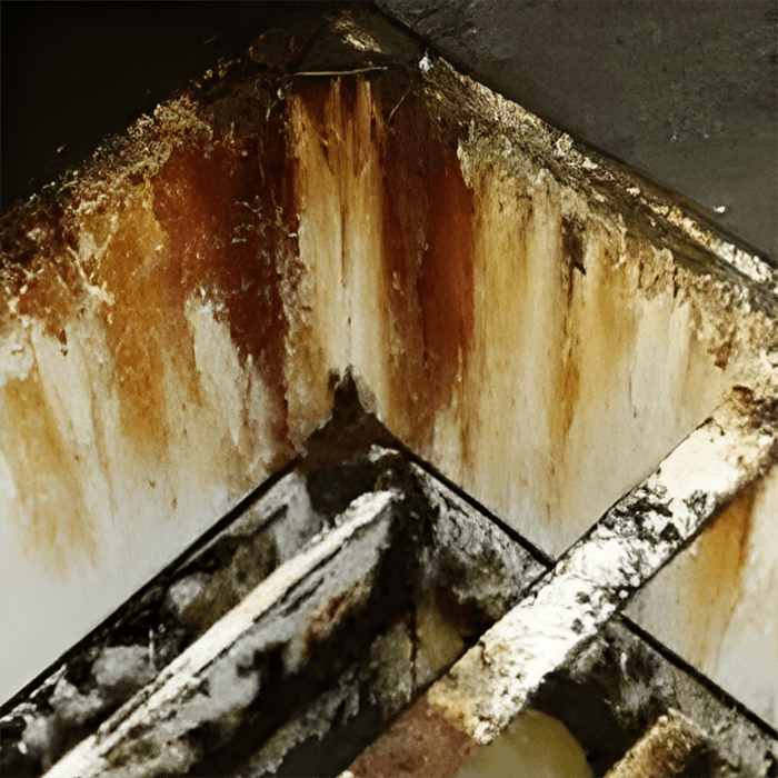 grease trap before repair